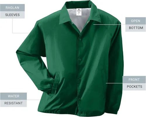 Vista 20 de Augusta Sportswear Chaqueta de entrenador de nailon para hombre/forrada