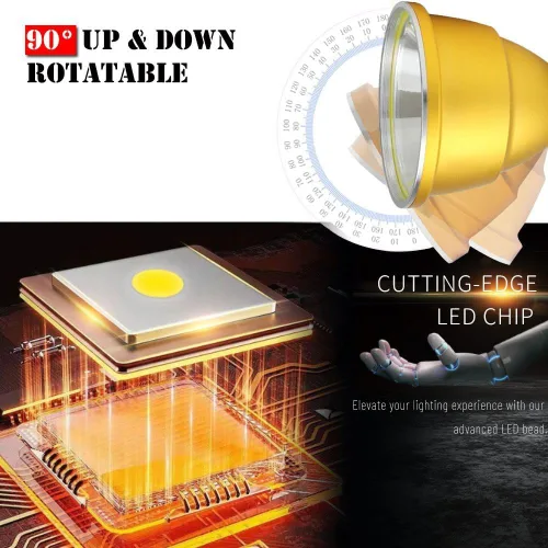 Vista 3 de Faros delanteros para adultos recargable LED caza faro súper brillante cabeza lámparas de carga para teléfonos, para cortes de energía, huracán