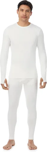 Vista 12 de Cuddl Duds Conjunto de Camiseta y Leggings de Ropa Interior Térmica para Hombres - Calzoncillos Largos Gruesos con Forro de Vellón - Capa Base