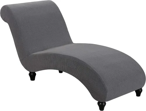 Vista 38 de FantasDecor Funda Elástica para Chaise Lounge Funda de Silla con Patrón de Celosía con Reposabrazos para Sala de Estar Dormitorio Doble Brazo Tela