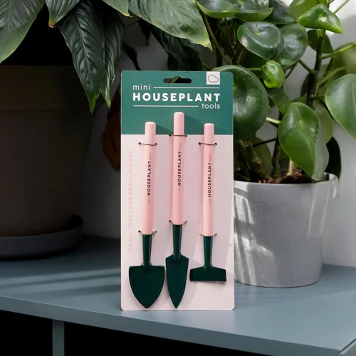 Vista 2 de Mini herramientas para plantas de interior - Juego de herramientas de jardinería interior - Mini pala - Mini paleta - Mini rastrillo - Juego