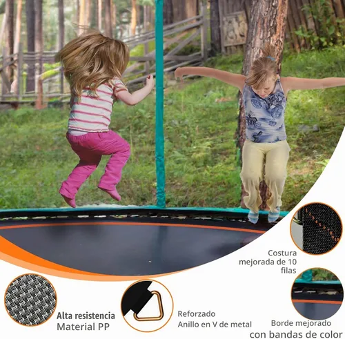 Vista 5 de Trampoline Mat Replacement，12.56FT Diameter Mat with 72 Rings，Fits 14FT Steel Frame,Fits 5.3"-5.7" Springs， Excluding Springs and Frame