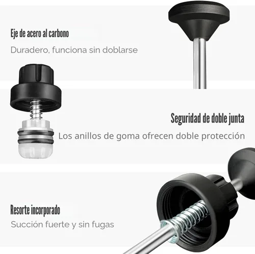 Vista 5 de Thorstone Bomba extractora de líquidos de 200cc con 2 tubos de succión de Jeringa manual de cambio de aceite y bomba de transferencia de fluidos