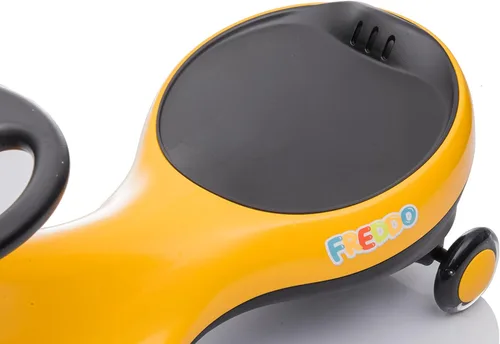 Vista 6 de Freddo Juguetes Coche de columpio con ruedas intermitentes para 3+ años (Amarillo)