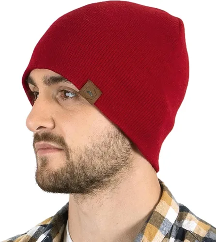 Vista 28 de Tough Headwear Daily Knit Beanie – Gorros para hombre – Sombreros de invierno para hombres y mujeres – Sombreros de punto cálidos para clima frío
