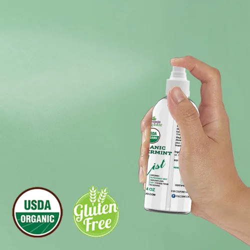 Vista 4 de Dr Joe Lab Bruma de menta orgánica para el cuidado de la piel – Certificado orgánico USDA – Spray facial – Calmante y relajante – Aceite esencial