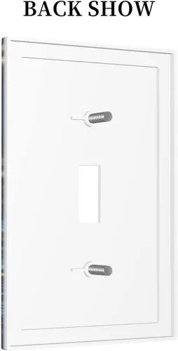 Vista 108 de Placa de Interruptor de Luz Azul de 1 Gang, Placa de Pared Decorativa de Palanca Individual, Cubierta de Placa de Pared de Palanca, Placa Frontal