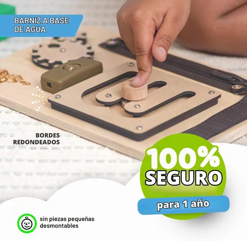 Vista 4 de deMoca - Tabla de actividades para niños pequeños de 1 año, juguete de Naturaleza - Mini