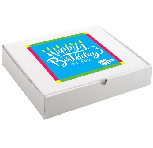 Vista 3 de Paquete de 12 cestas de regalo de galletas de feliz cumpleaños, envueltas individualmente para niños, hombres y mujeres, caja de regalo decorada