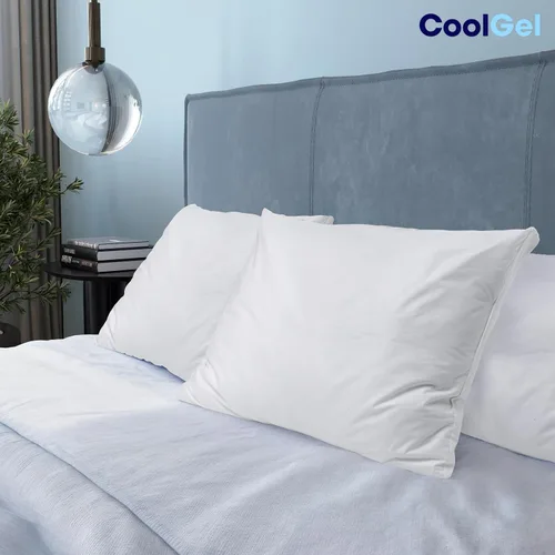 Vista 6 de COOL GEL Almohada alternativa de plumón, suave y cómoda (1, tamaño King (estándar de EE. UU.))
