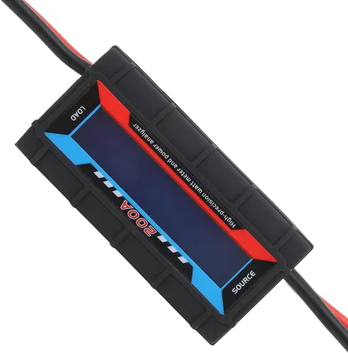 Vista 9 de Medidor de vatios Rc de 200 A, analizador de potencia, analizador de batería digital, monitor de medidor de potencia con pantalla LCD digital