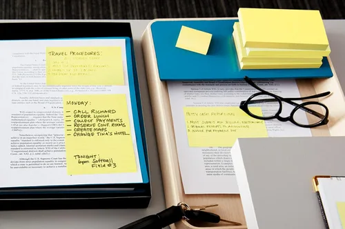 Vista 6 de Post-it Notas, 4 x 6 pulgadas, 5 blocs de notas adhesivas forradas, 100 hojas por bloc, amarillo canario, The Original Post-it Note, suministros