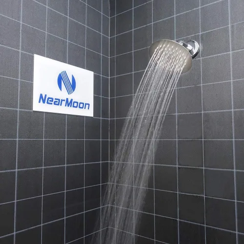 Vista 6 de NearMoon Cabezal de ducha de lluvia, diseño ultrafino - aumento de presión, experiencia impresionante, cabezal de lluvia de acero inoxidable de alto