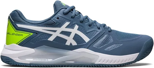 Vista 4 de ASICS Tenis Gel-Challenger 13 Clay para hombre, NegroAzul eléctrico