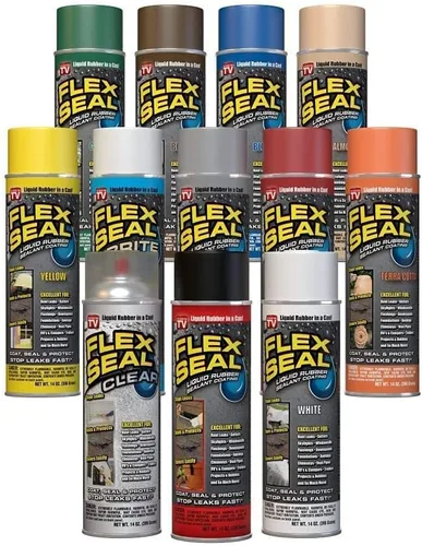 Vista 8 de Sellador líquido de goma en una lata Flex Seal Colors, de As seen on TV, 14 onzas., FSTANR20