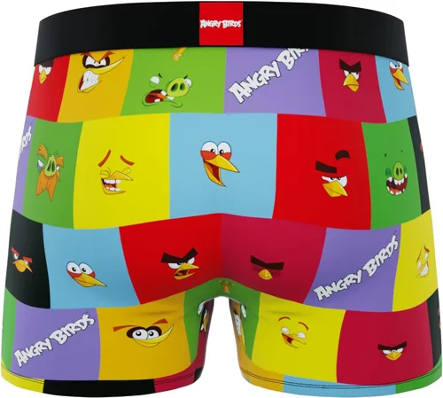 Vista 7 de CRAZYBOXER Ropa interior para hombre Angry Birds, ligera, cómoda, con cintura antideslizante (paquete de 2)