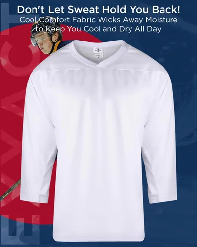 Vista 4 de Exxact Sports Camisetas de hockey juvenil para niños, camiseta de práctica de hockey, camiseta en blanco de hockey, camiseta de hockey sobre hierba
