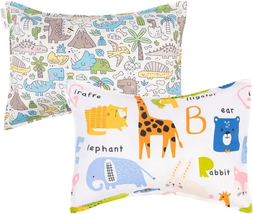 Vista 14 de ALVA BABY - Fundas de almohada de algodón para niños pequeños de 13 x 18 pulgadas o 12 x 16 pulgadas