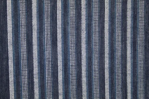 Vista 7 de Narumi - Tapiz de tela de algodón con rayas verticales, 66.9 x 33.5 in, color azul marino