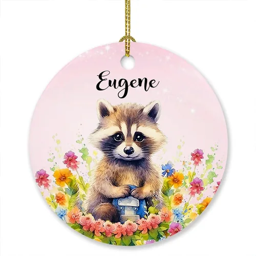 Vista 16 de Adorno de elefante de Navidad 2025, lindo adorno de elefante personalizado para árbol de Navidad, adornos de elefantes florales para bebés, regalos