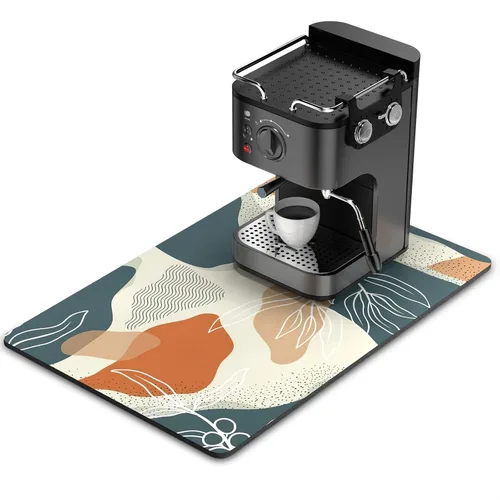 Vista 60 de Rnivvi Tapete de secado de platos para encimera de cocina, 16 x 18 pulgadas, bonita almohadilla de secado absorbente resistente al calor con goma