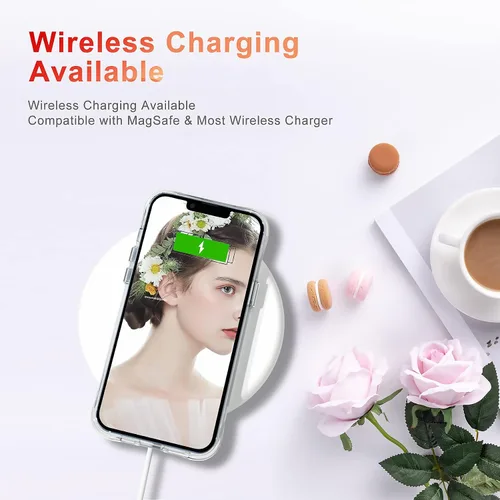 Vista 7 de Funda compatible con iPhone 14 Pro de 6.1 pulgadas, funda transparente con divertido diseño de rana de acuarela para mujeres y niñas, transparente a