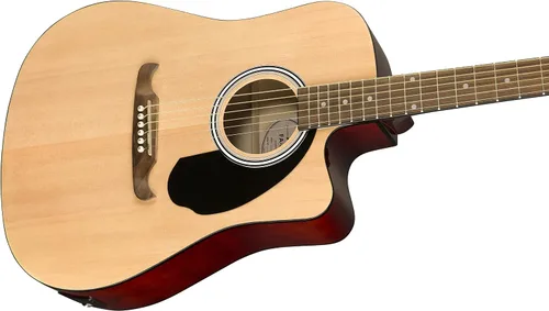 Vista 3 de Fender FA-125CE Dreadnought - Guitarra eléctrica acústica, con 2 años de garantía, natural