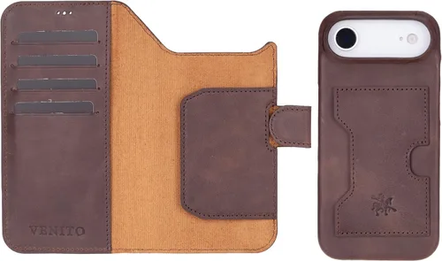 Vista 99 de Venito Florence - Funda de piel compatible con Samsung Galaxy S9, extra segura con bloqueo RFID, cartera desmontable para teléfono (gris decolorado)