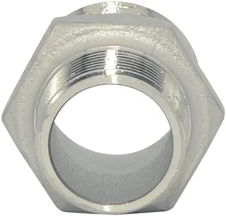 Vista 5 de 1 "x 3/4" macho hexagonal pezón reductor roscado conector tubería/adaptador, acero inoxidable 304 NPT