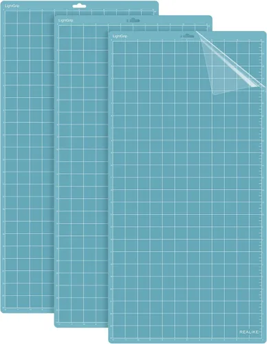 Vista 8 de Realike - Plantilla de corte de 12 x 12 pulgadas para Silhouette Cameo 5/4/3/2/1 (3 plantillas - agarre estándar, agarre ligero, agarre fuerte)