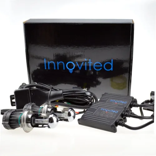 Vista 6 de Innovited H1 10000K HID paquete de bombilla de xenón con 2 balastos digitales de CA delgada de 35 W - azul cielo 10000K azul cielo
