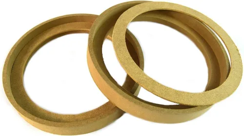 Vista 3 de Anillo de madera espaciador de altavoz, 1 par de 6.5 pulgadas, anillo de 6.5 pulgadas, anillo de MDF con bisel