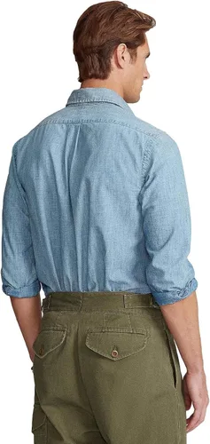 Vista 4 de POLO RALPH LAUREN Camisa Oxford grande y alta Azul Multicolor Pony