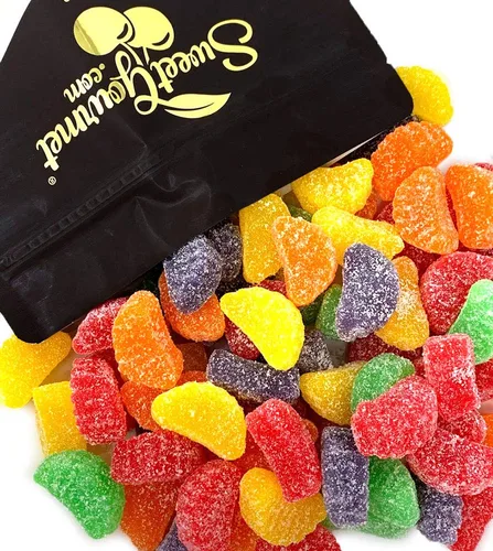 Vista 2 de SweetGourmet - Rodajas de frutas surtidas Caramelos de gelatina a granel 1 libra