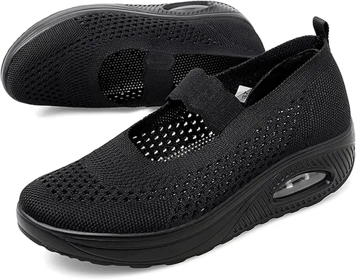 Vista 5 de EnllerviiD - Zapatos Mary Jane con hebilla para mujer, estilo tenis