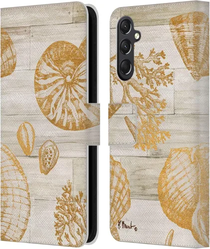 Vista 11 de Head Case Designs Officially Licensed Paul Brent Agate Mermaid Coastal Leather Wallet Case Compatible with Samsung Galaxy A24 4G / M34 5G