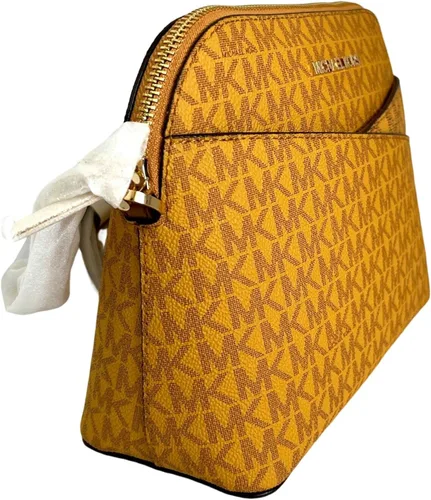 Vista 4 de Michael Kors Bolso bandolera de cuero mediano Jet Set
