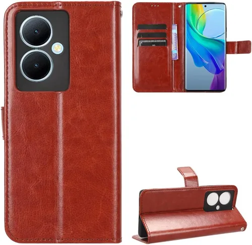 Vista 35 de Funda para Boost Mobile Celero 5G + Funda de piel con tapa para Boost Mobile Celero 5G Plus, color negro