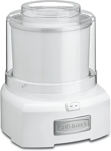 Vista 10 de Máquina para hacer helado Cuisinart, máquina de 1.5 cuartos con doble aislamiento, para sorbete y yogur helado, lista en 20 minutos, ICE-21P1, blanca