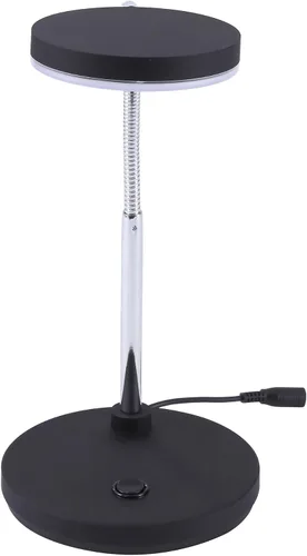 Vista 4 de Bostitch Lámpara de escritorio LED de cuello de cisne de metal, sin parpadeo, cabeza ajustable (VLED1800BK), color negro