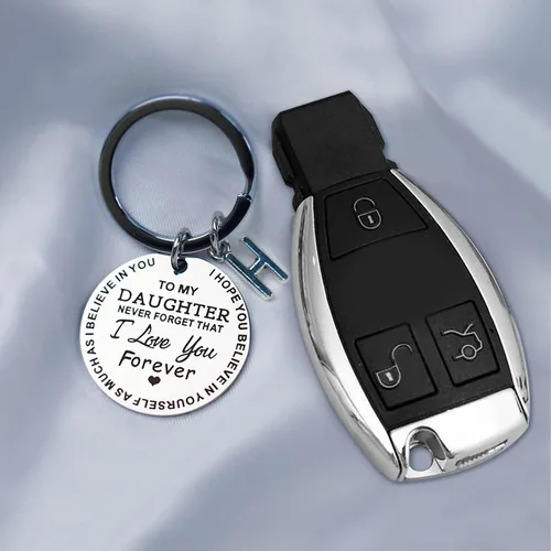 Vista 3 de To My Daughter Keychain Gifts From Mom Dad, Encouragement, Inspirational Gifts From Father Mother, Birthday Graduation Gifts