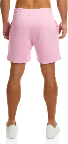 Vista 4 de Ouber Pantalones cortos deportivos de algodón para hombre, pantalones cortos de entrenamiento para gimnasio, deportivos y casuales