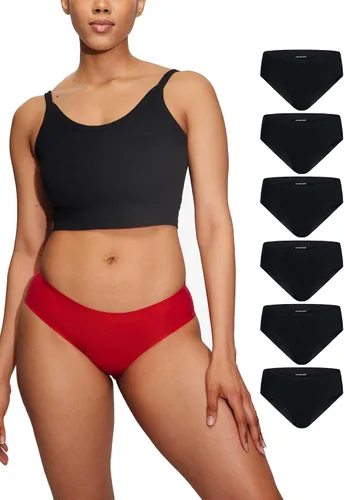 Vista 11 de Ropa Interior Bikini Sin Costuras LEAKPROOF2.0 para Mujeres Bragas de Período que Sostienen 6 Tampones Ropa Interior a Prueba de Fugas, beige