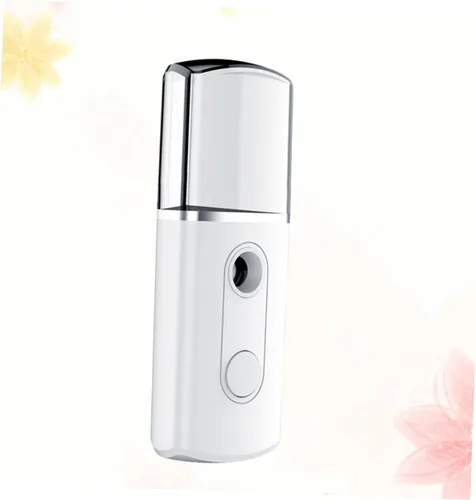 Vista 9 de Beavorty 2 unids compacto mano máquina de pulverización facial nanómetro spray agua reabastecedor humidificador facial blanco para mujeres niñas