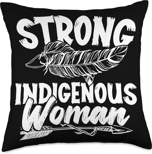 Vista 4 de Pride Nativ American Indigenous Fearless Strong Indigenous Woman Native American - Almohada de 16 x 16 pulgadas, multicolor