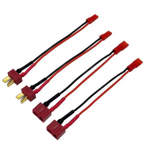 Vista 6 de 2 pares de conectores adaptadores JST a EC3 macho hembra para batería Lipo con cable de 10 cm 20 awg para RC FPV Racing Drone Multicopter Quadcopter