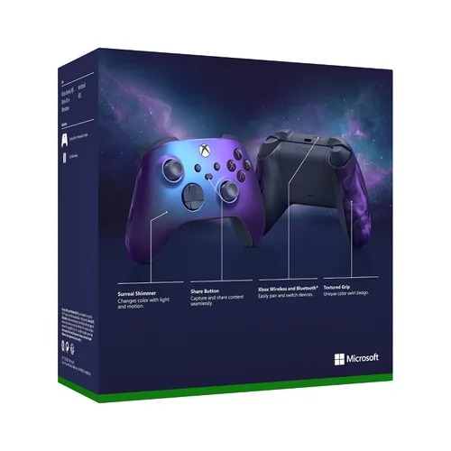 Vista 7 de Xbox Wireless Controller Stellar Shift Special Edition Series XS, One, and Windows Devices