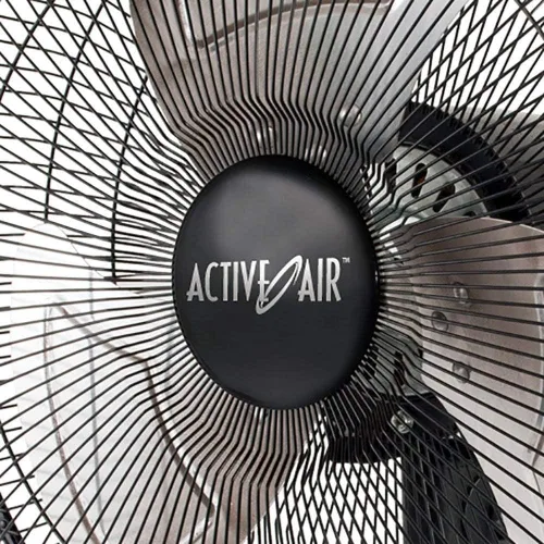 Vista 4 de Hydrofarm Active Air ACFW16HDB Ventilador oscilante oscilante de metal industrial de 16 pulgadas, 3 velocidades, para montaje en pared, color negro