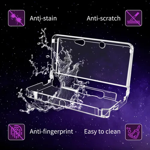 Vista 5 de OSTENT Hard Crystal Case Clear Skin Cover Shell for Nintendo 3DS
