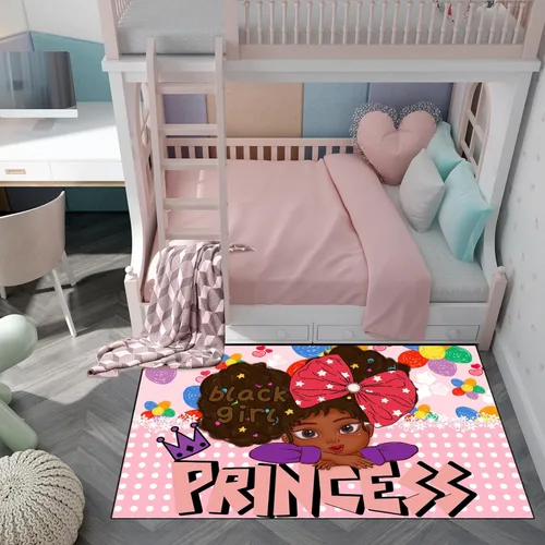 Vista 11 de Alfombra de gato para habitación de niñas, diseño de dibujos animados, decoración para dormitorio, bonita alfombra de área de gatos, alfombras